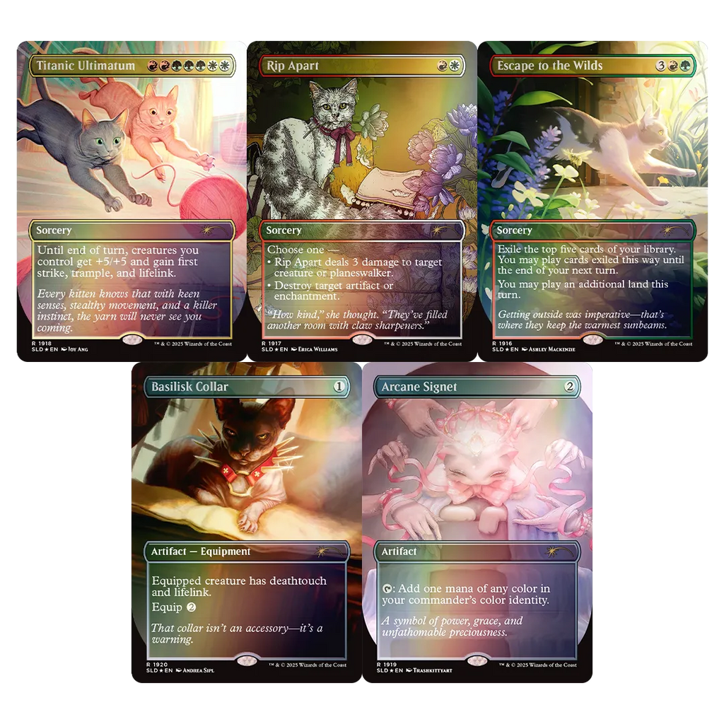 Secret Lair Drop - Cats Are Better Than Dogs [Rainbow Foil Edition]