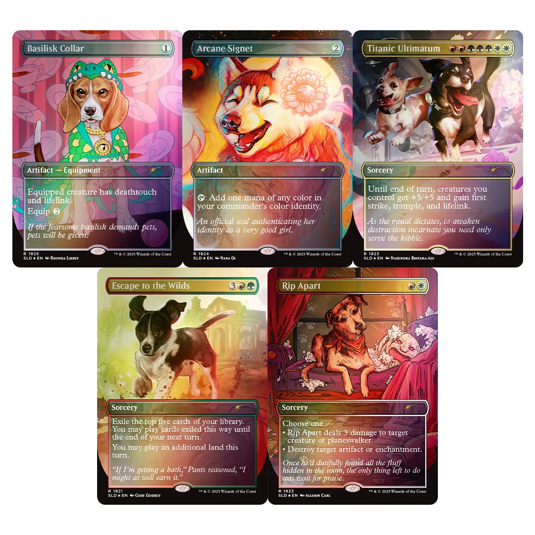 Secret Lair Drop - Dogs Are Better Than Cats [Rainbow Foil Edition]