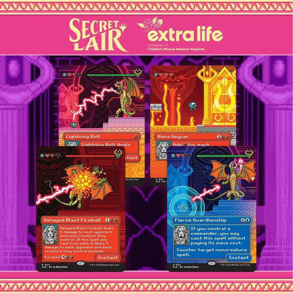 Secret Lair Drop - Pixel Perfect Extra Life 2024 [Rainbow Foil Edition]