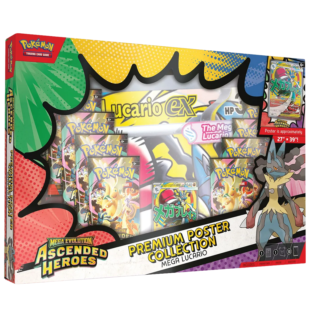 Pokémon - Mega Evolution: Ascended Heroes - Premium Poster Collection Mega Lucario & Mega Gardevoir [Set Of 2]