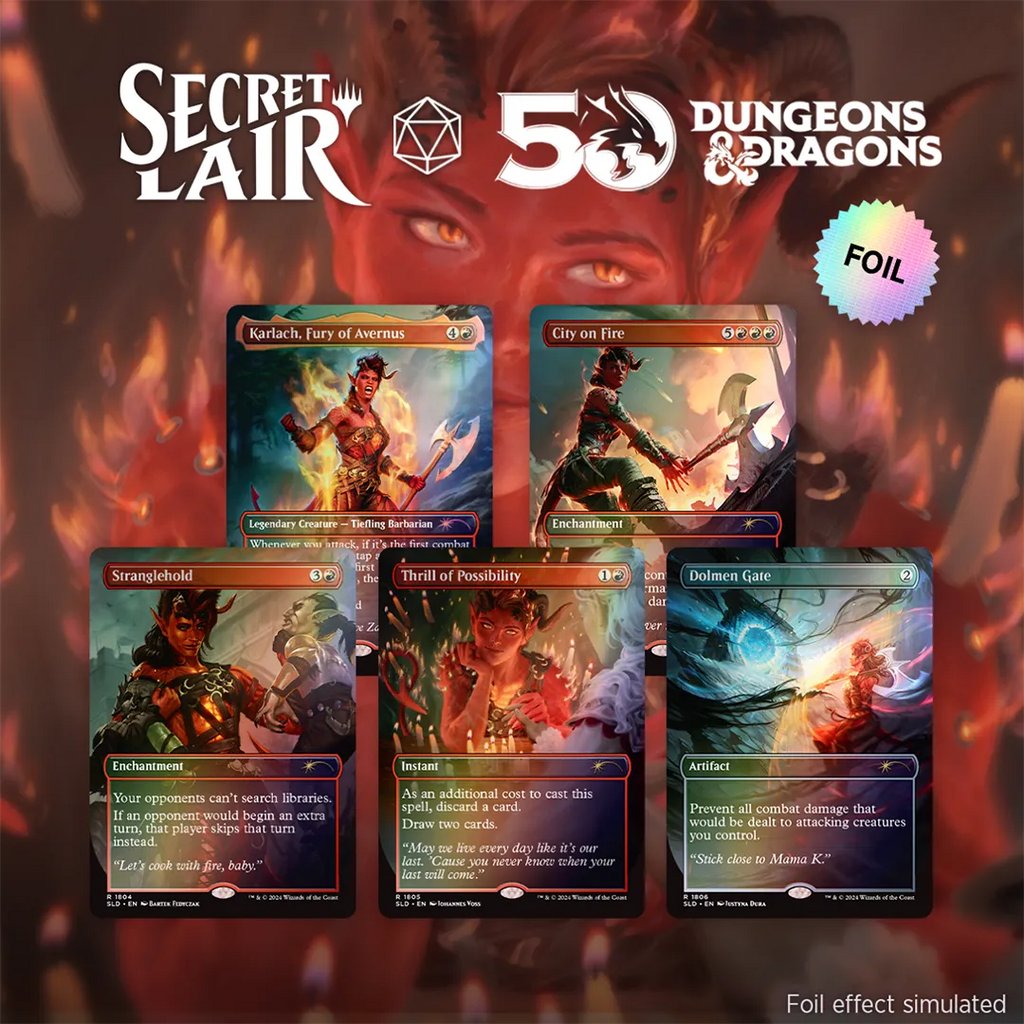 Secret Lair Drop: Dungeons & Dragons - Karlach's Rage [Rainbow Foil Edition]